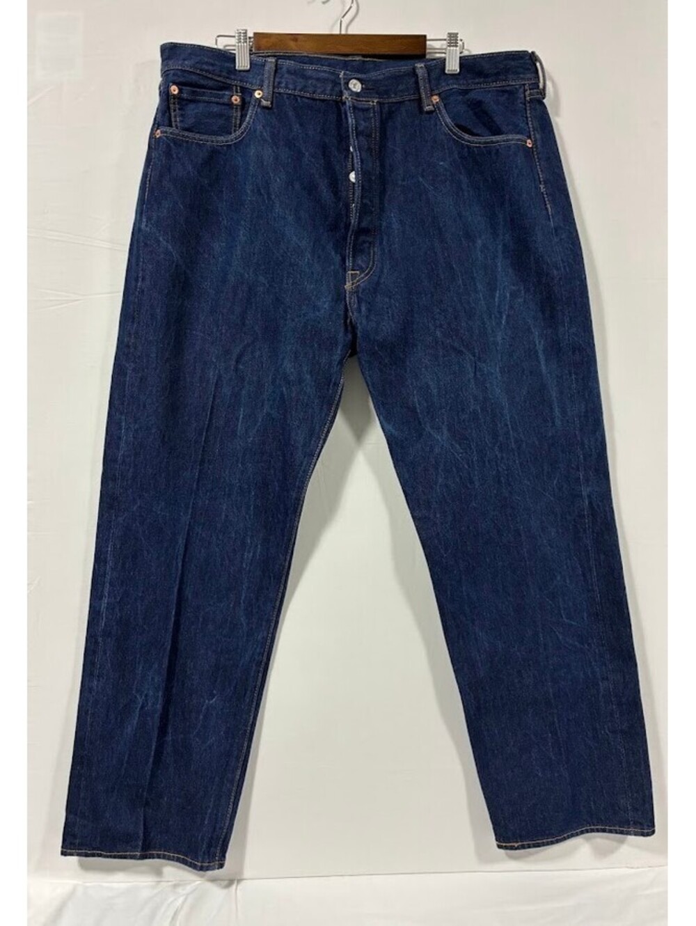 Levi's 550 Men's Relaxed Fit Jeans W42 L32 Dark Blue Denim